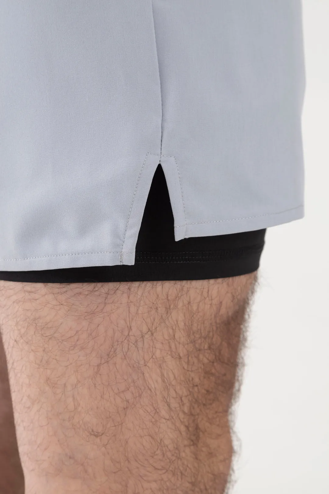 2 in 1 Shorts (Light Gray)