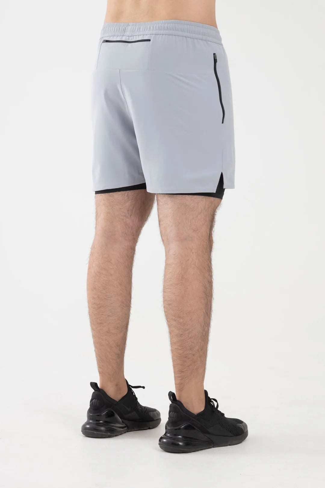 2 in 1 Shorts (Light Gray)