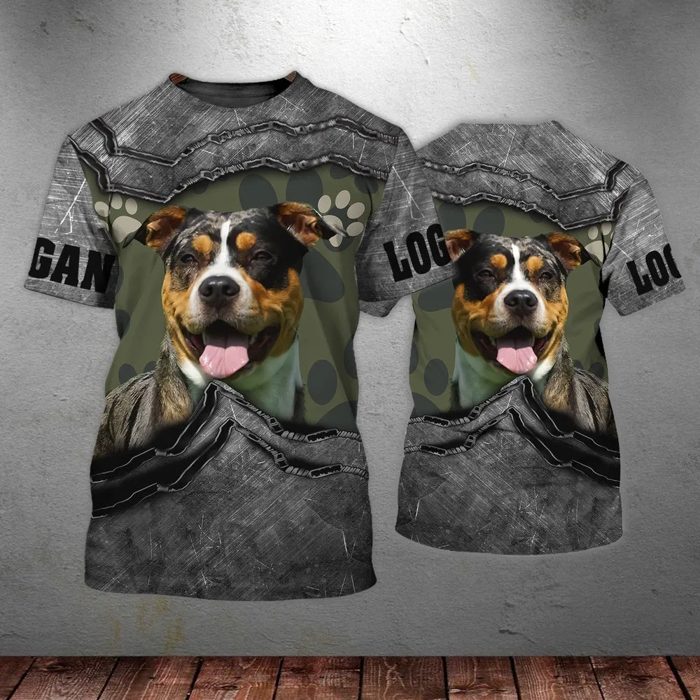 3D Dog T Shirts, Logan Love All Over Print T-Shirt, Gift For Pet Loves