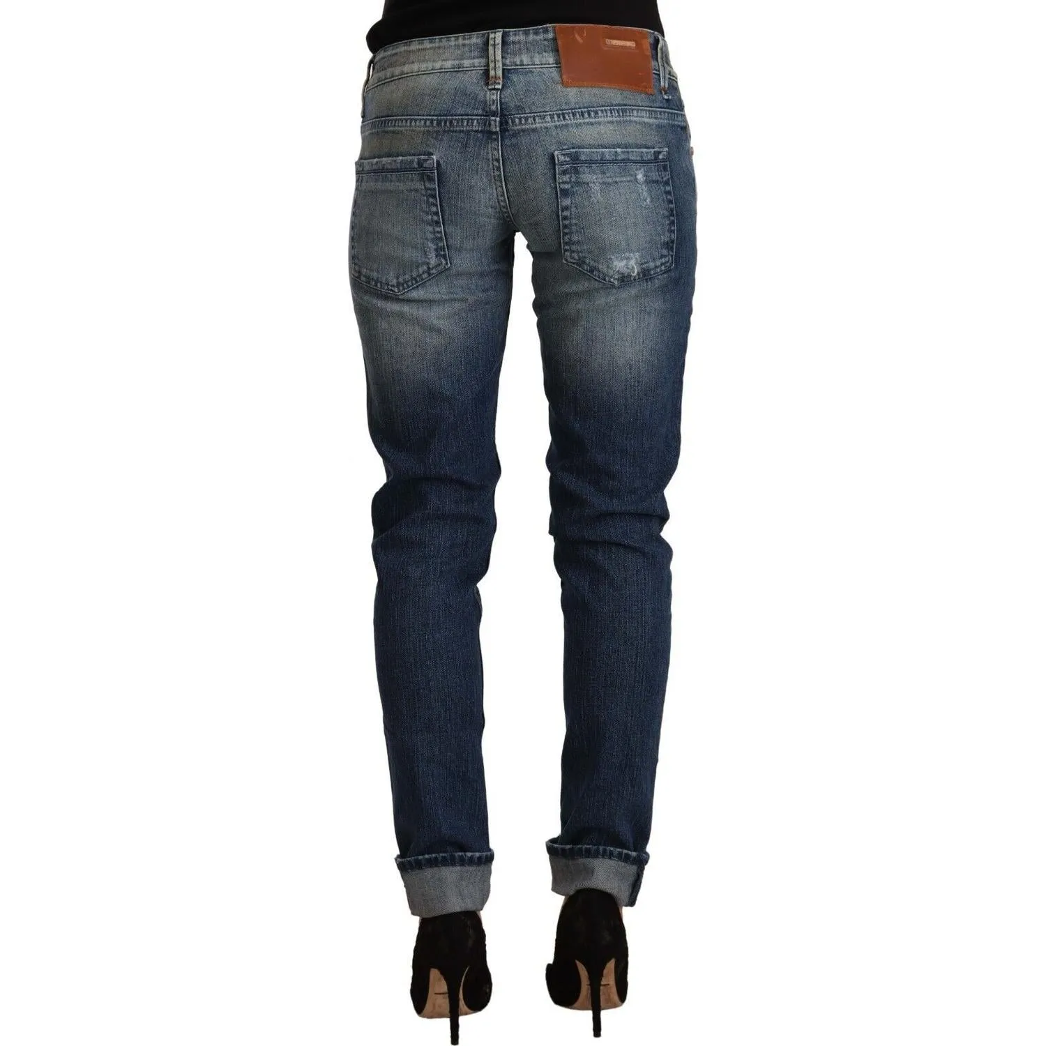 Acht Chic Blue Washed Skinny Denim Serenade