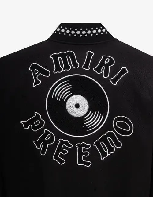 Amiri Black DJ Premier Varsity Jacket