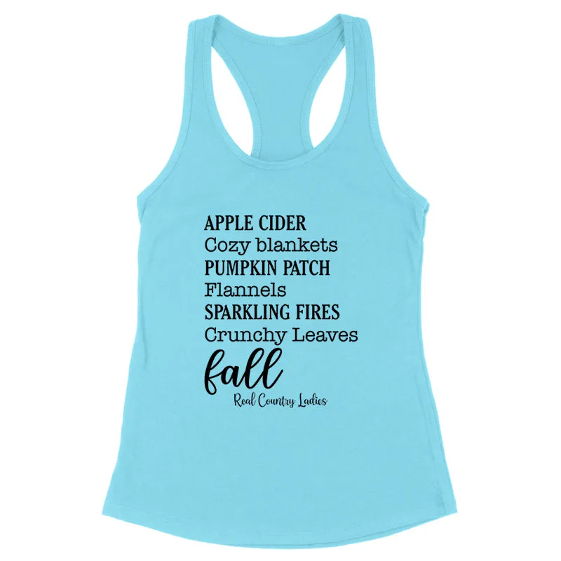 Apple Cider Cozy Blankets Black Print Front Apparel