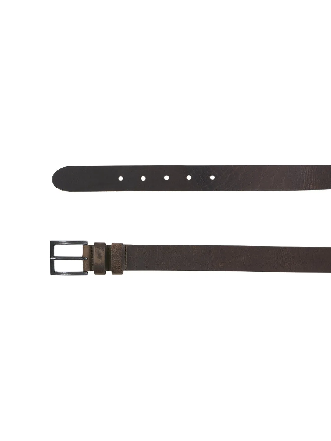 Belt Leather Buckle | Dark Brown