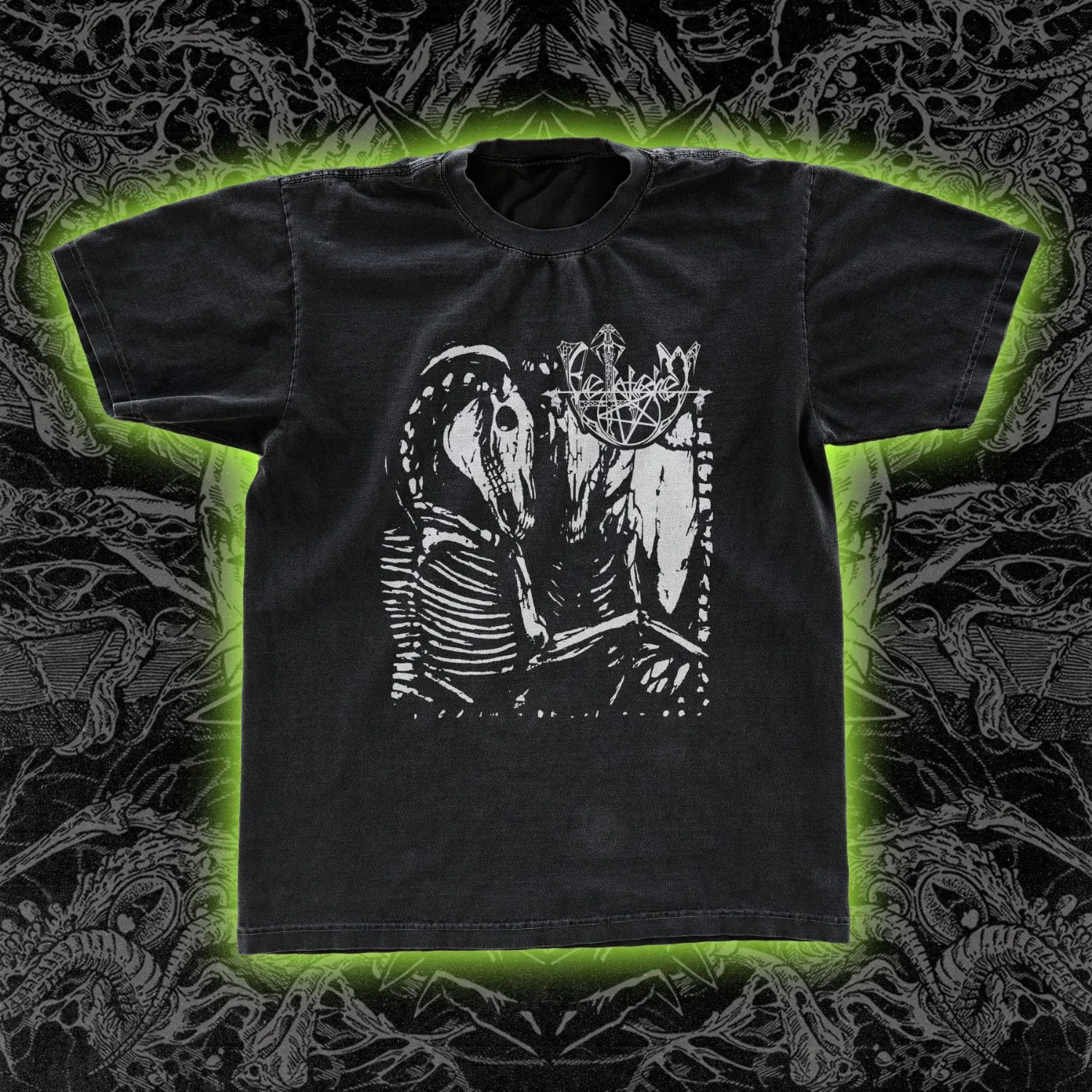 Classic Black Metal Tee - Bethlehem Design for Music Enthusiasts