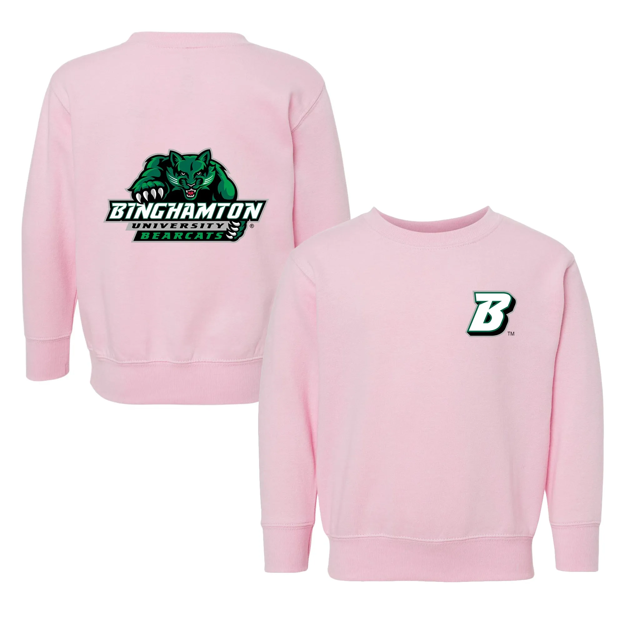 Binghamton Bearcats Logo Toddler Crewneck Sweatshirt