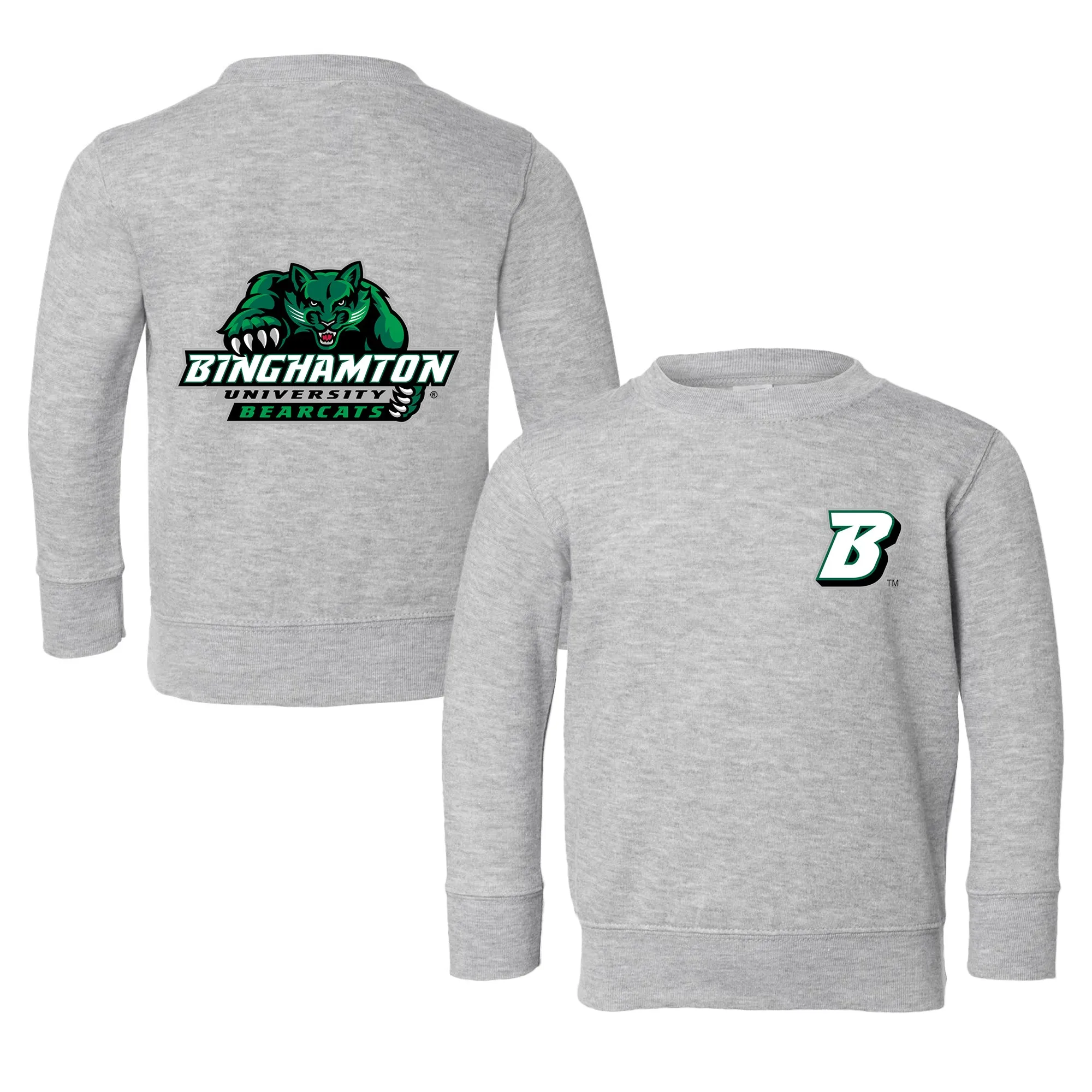 Binghamton Bearcats Logo Toddler Crewneck Sweatshirt