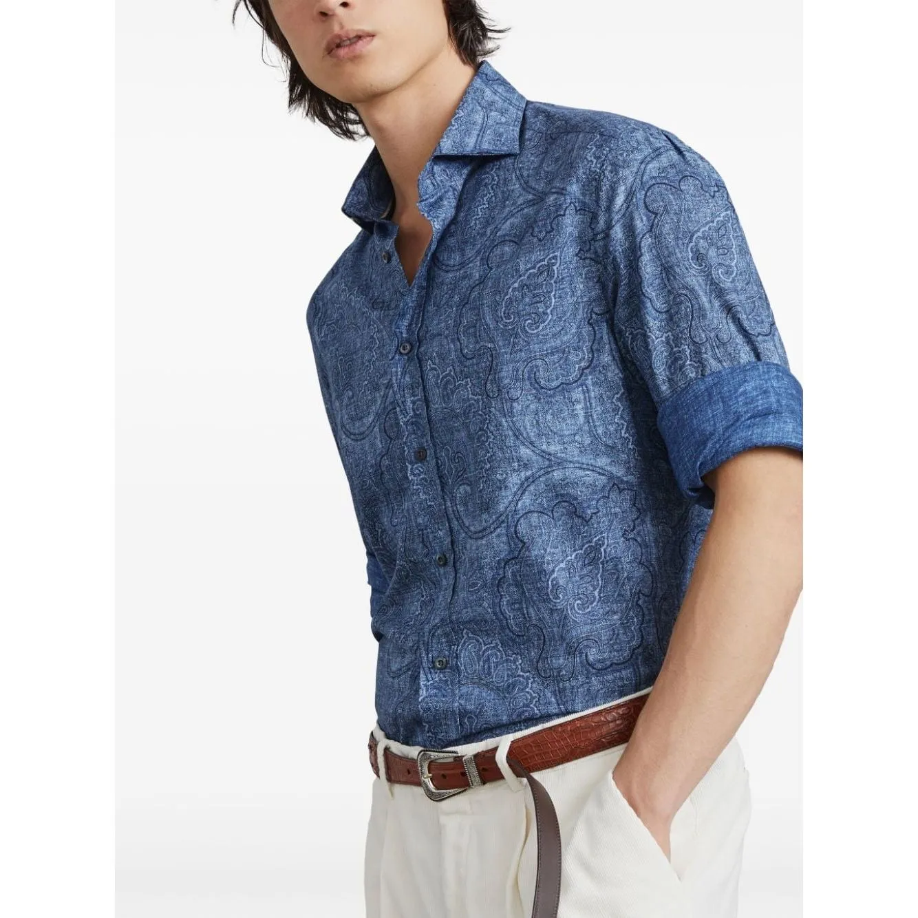 Brunello Cucinelli Shirts Blue