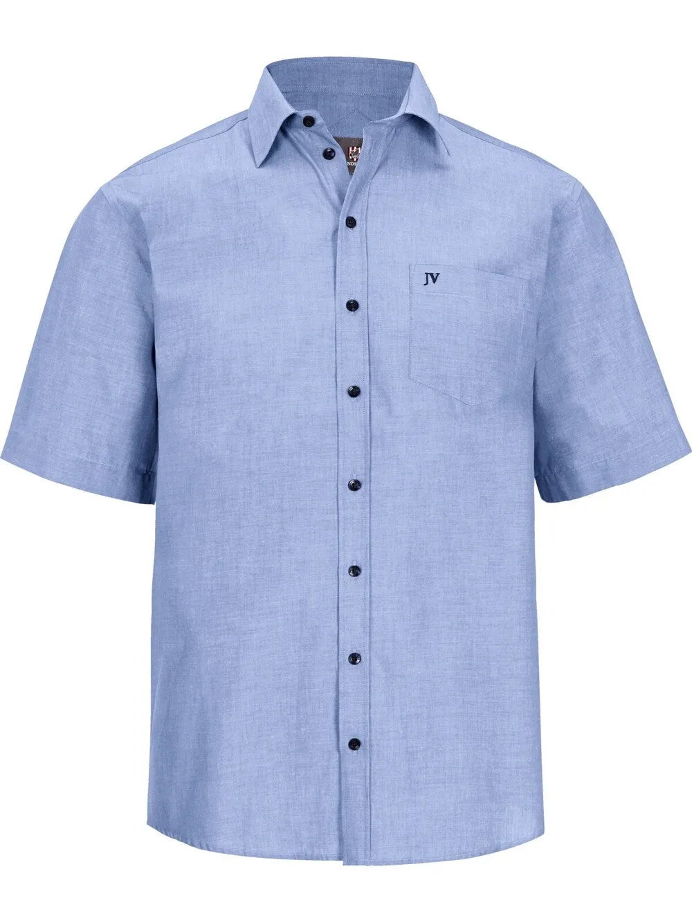 Comfortable button-down shirt Jan Vanderstorm Evin, blue/white