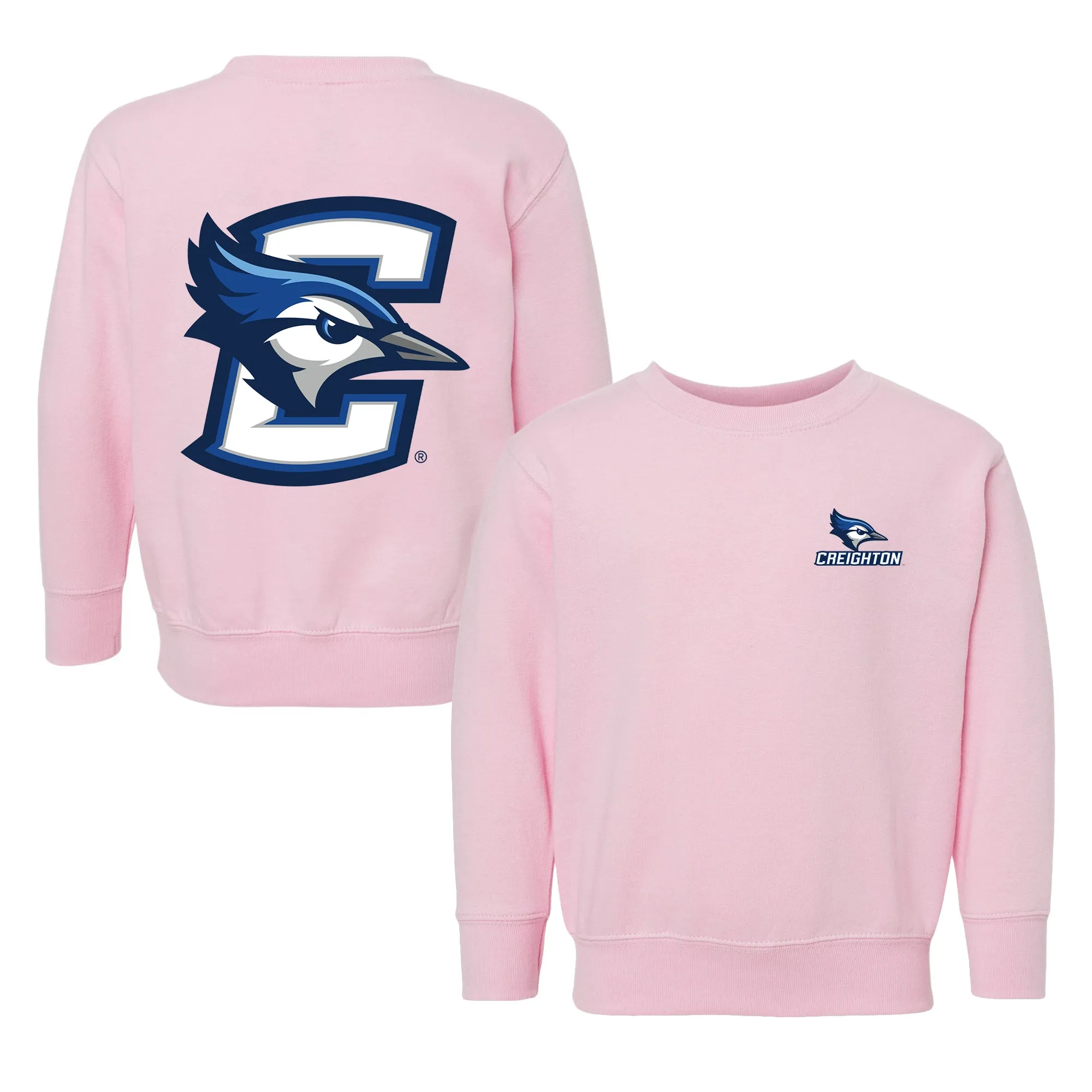 Creighton Bluejays Logo Toddler Crewneck Sweatshirt