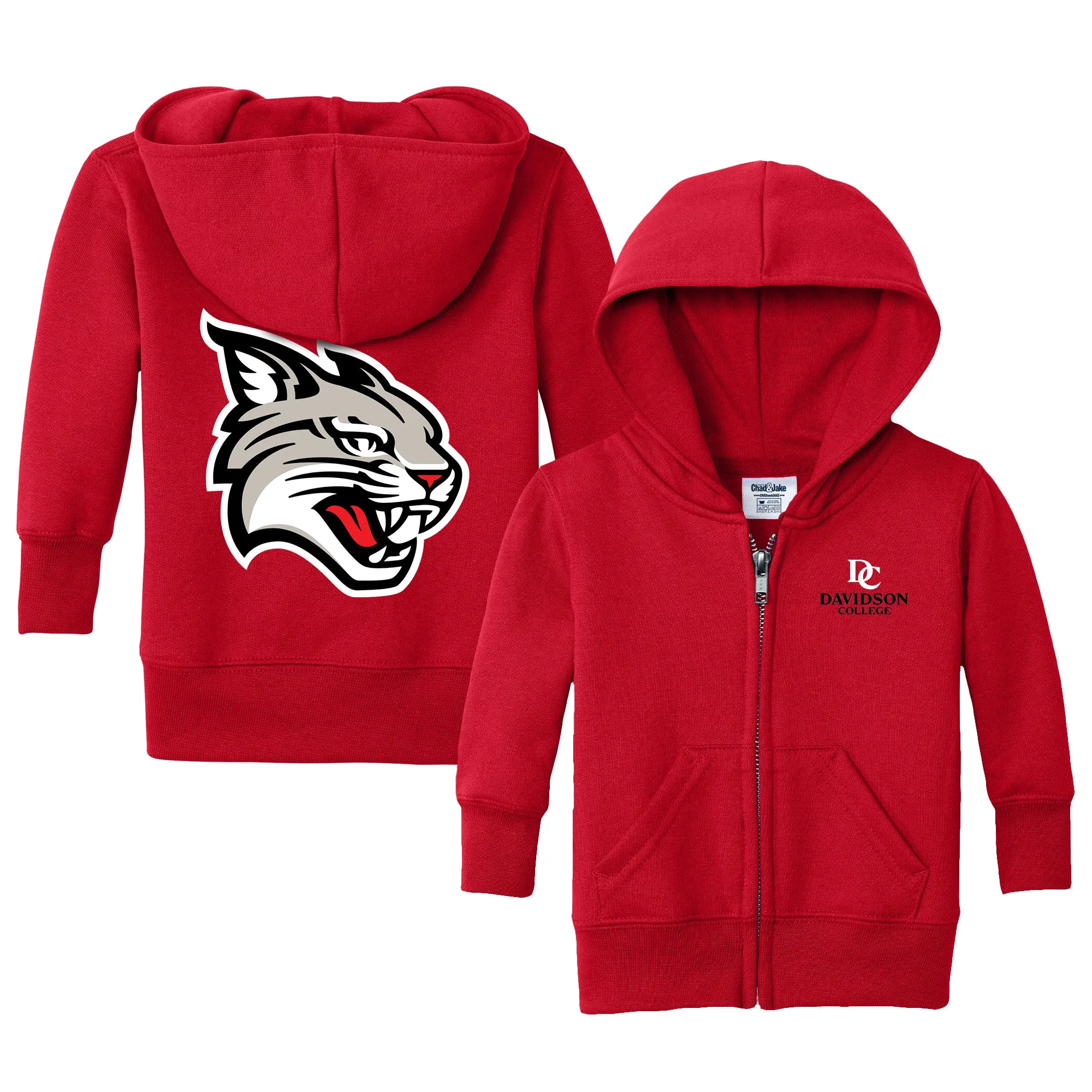 Davidson Wildcats Logo Infant Full-Zip Sweatshirt