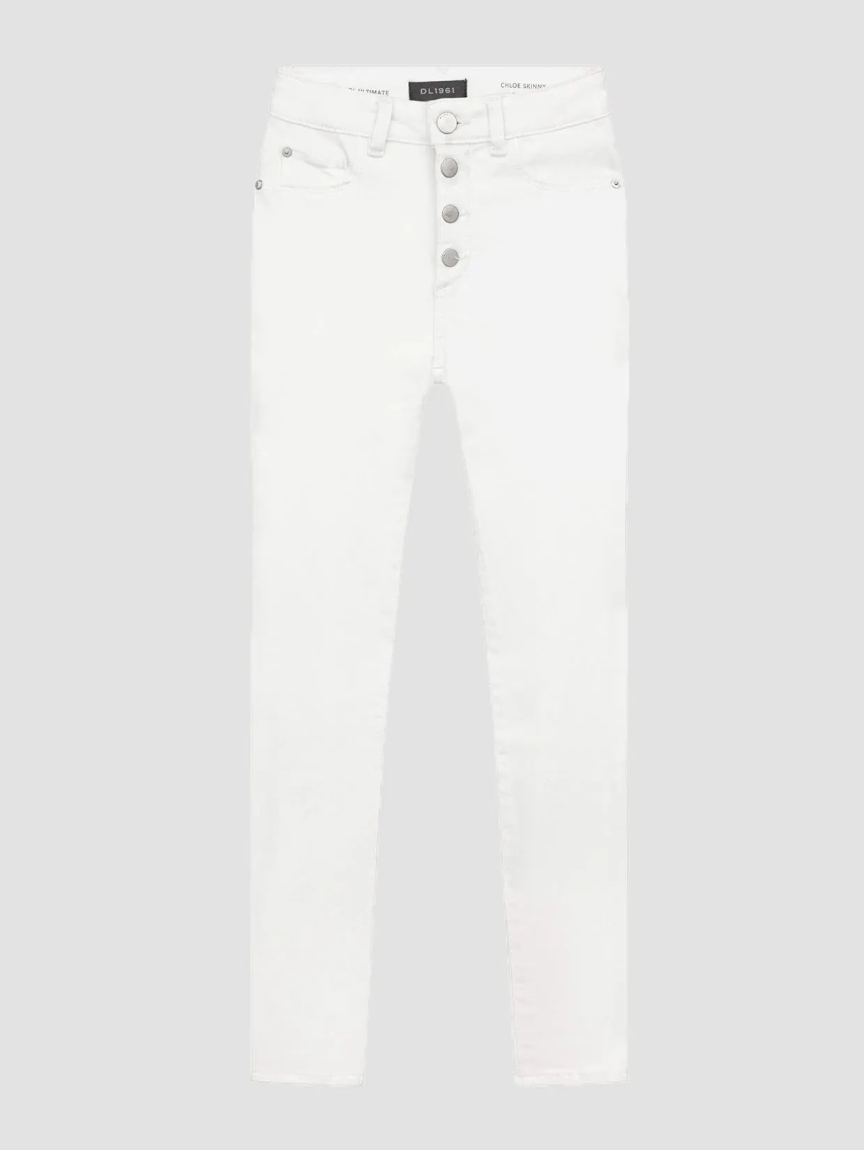 DL Chloe White Hi Rise Jeans