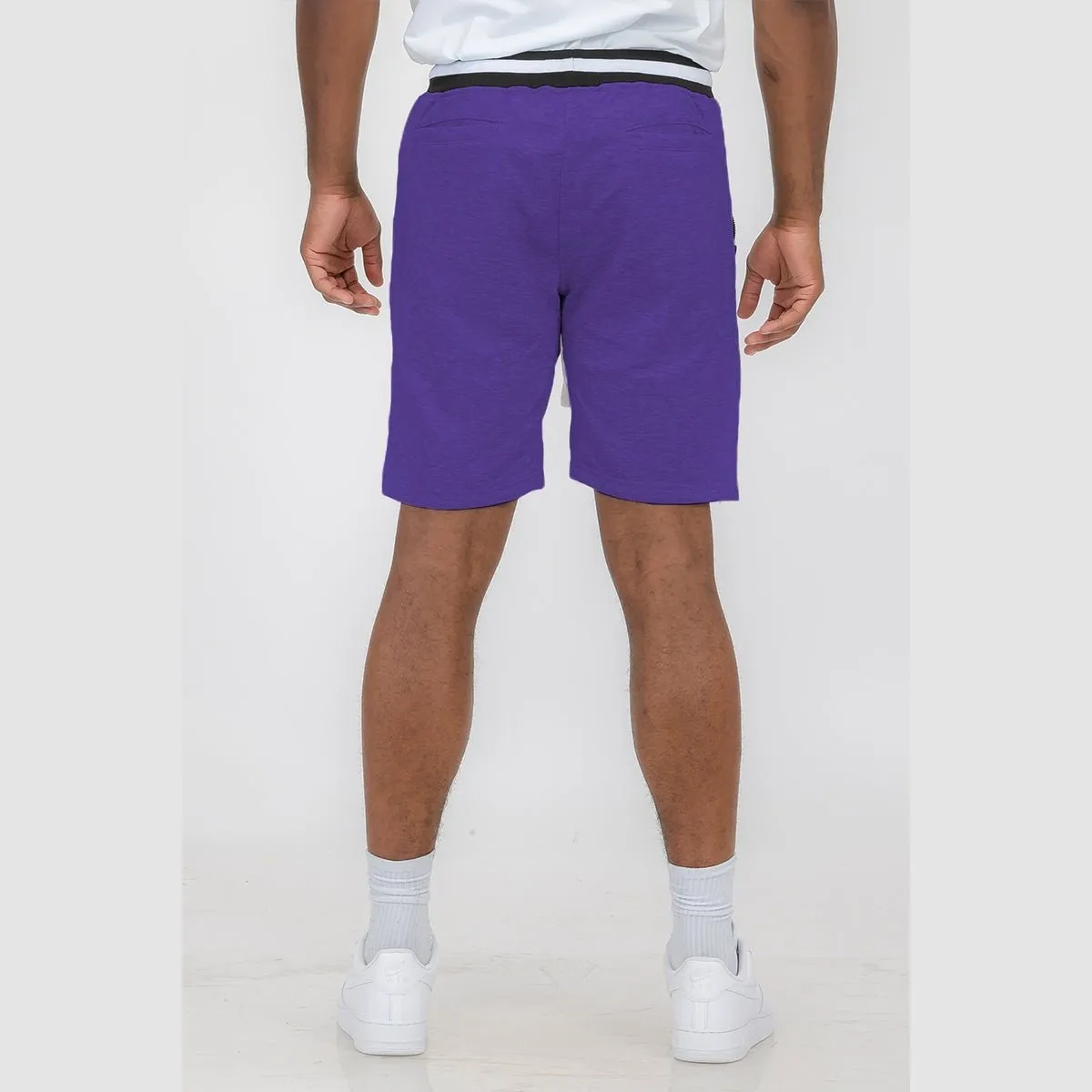 French Terry Purple Sweat Shorts