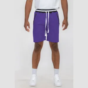 French Terry Purple Sweat Shorts