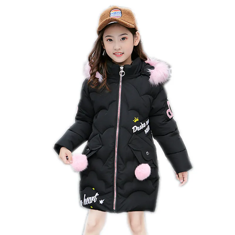 Girls' cotton-padded jackets