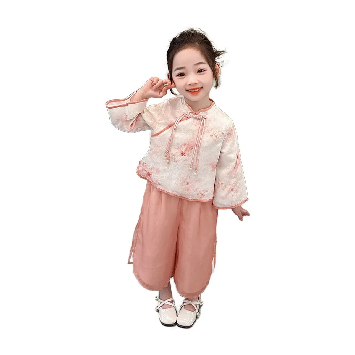 Girls Hanfu Two-Piece Set Traditional Chinese Fashion