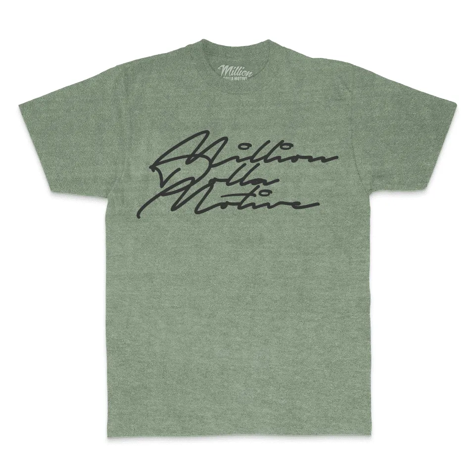 Grind Hustle Execute - Olive Vintage Dye T-Shirt