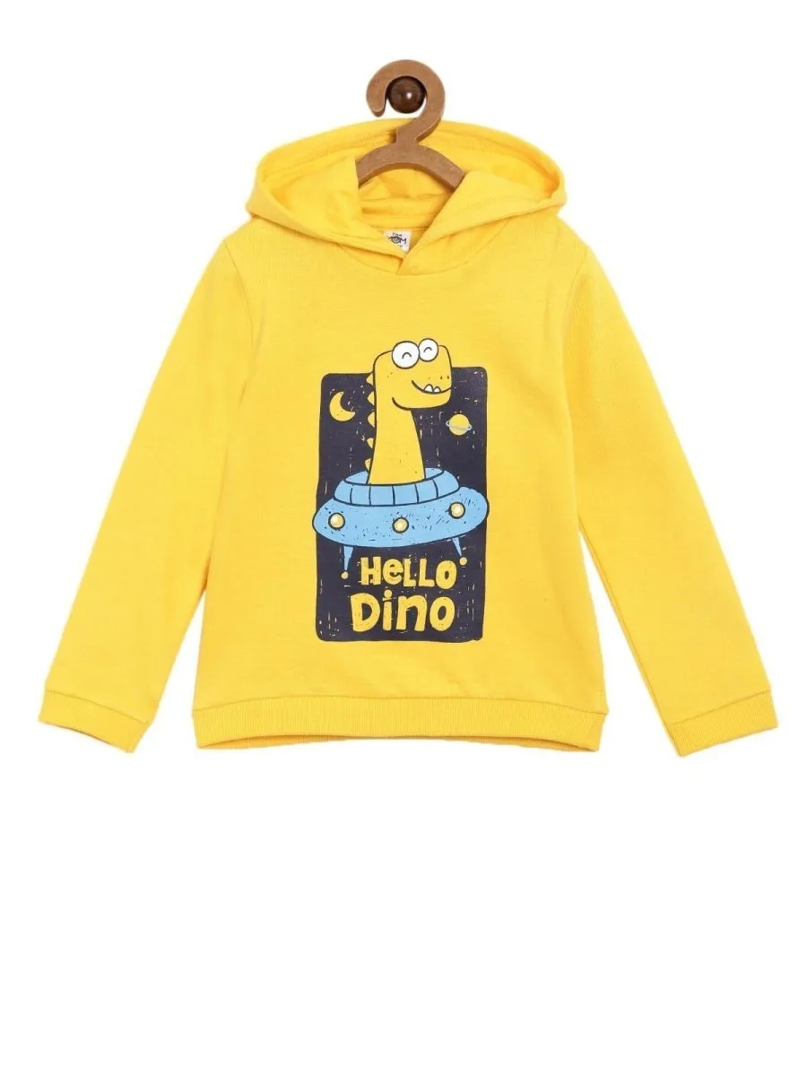 Hooded Sweatshirt Combo of 2-Hello Dino-Little Monster