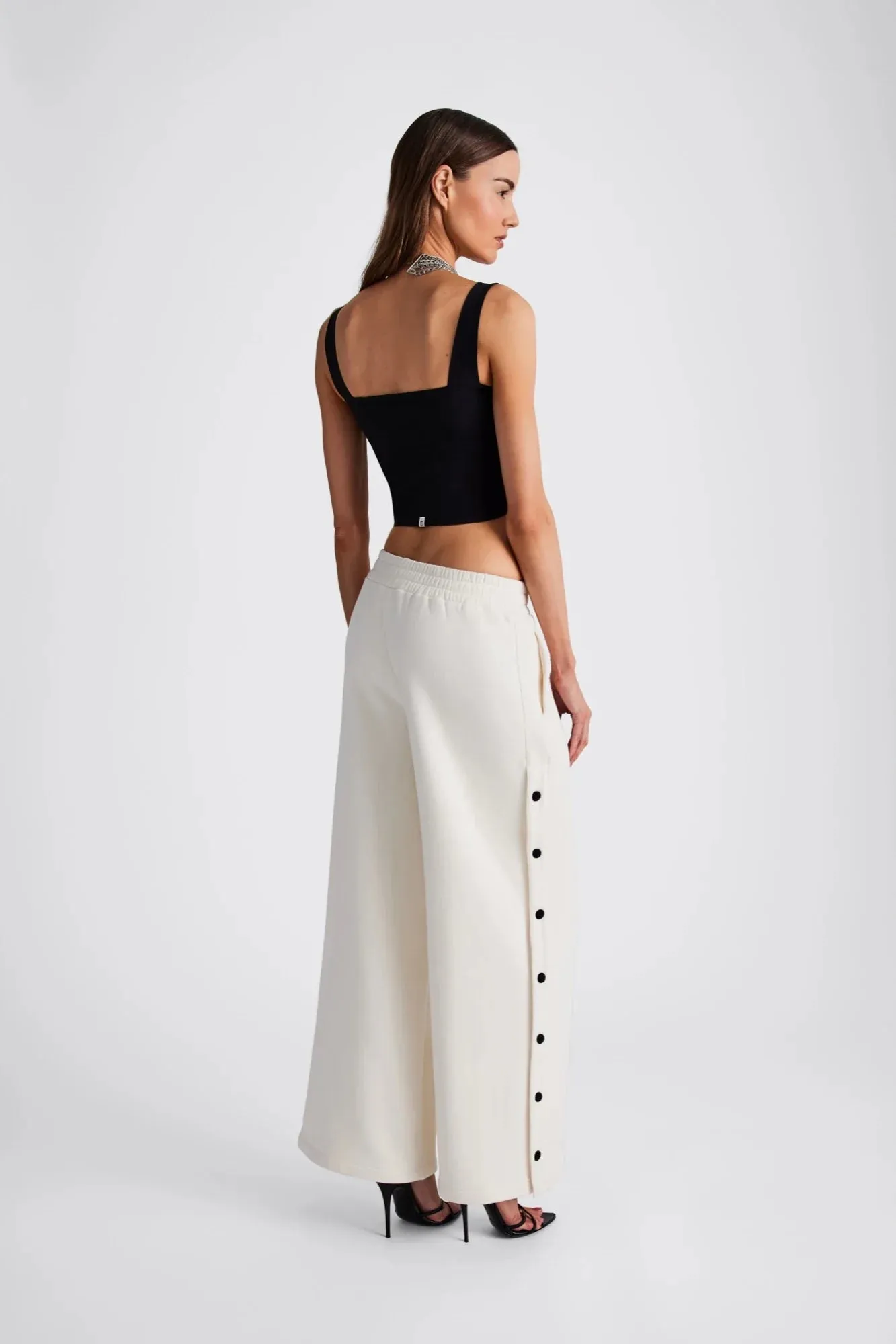 In/One Thalia Wide Leg Snap Pants