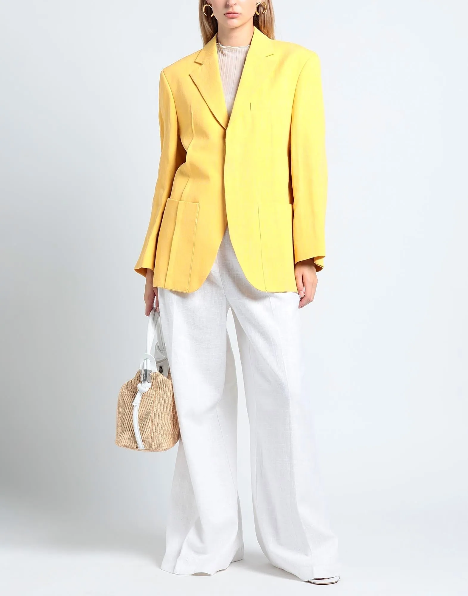 Jacquemus blazer, yellow