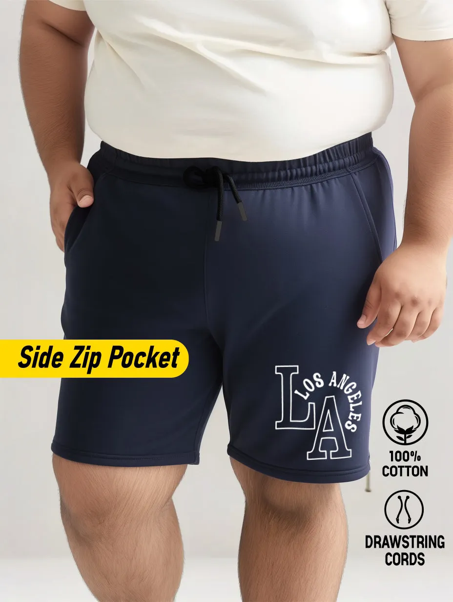 LA Los Angeles Cotton Plus Size Shorts