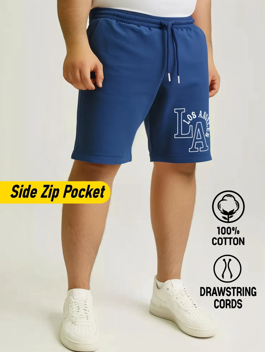 LA Los Angeles Cotton Plus Size Shorts