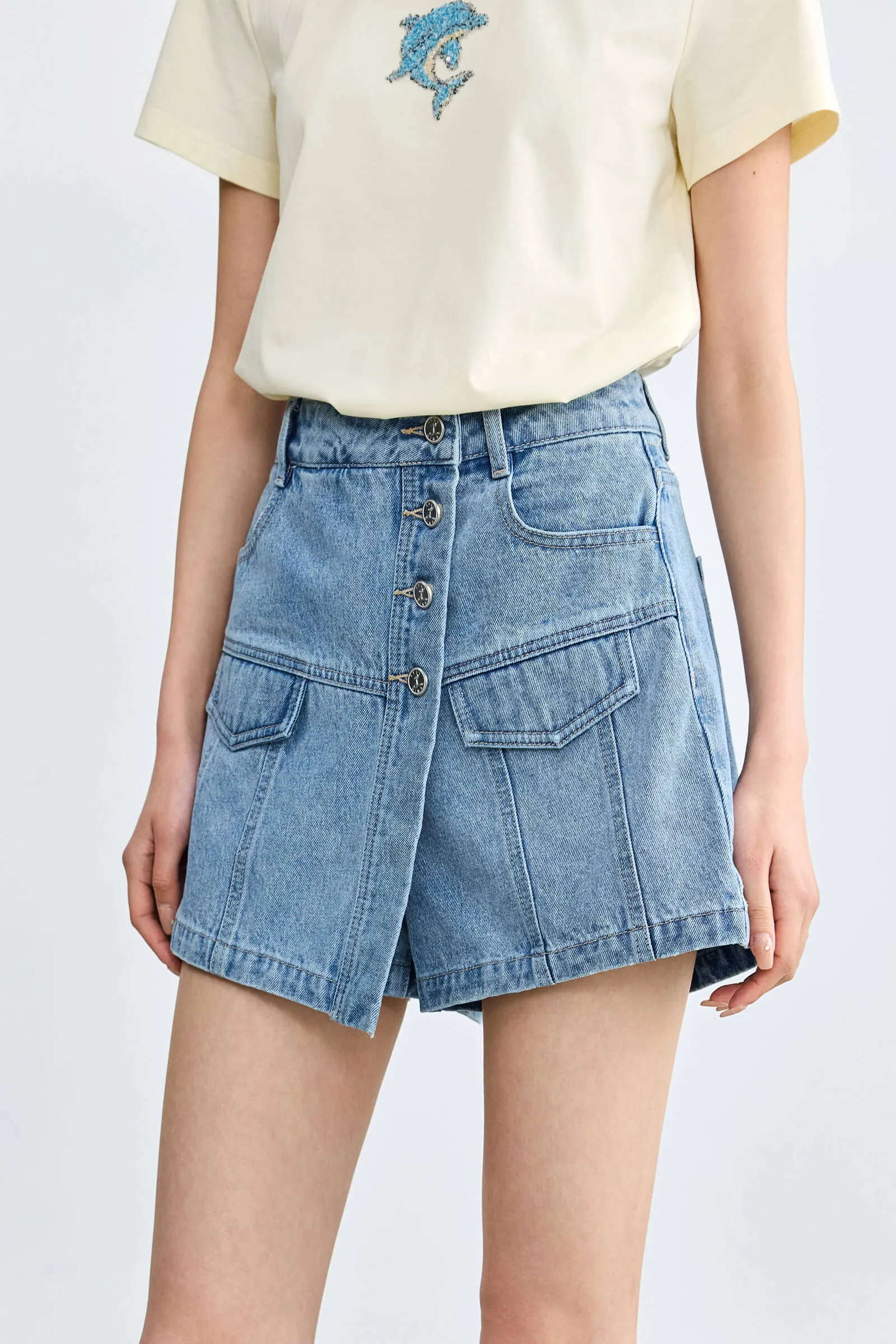 LILY Fashion Skirt Pants Denim Shorts