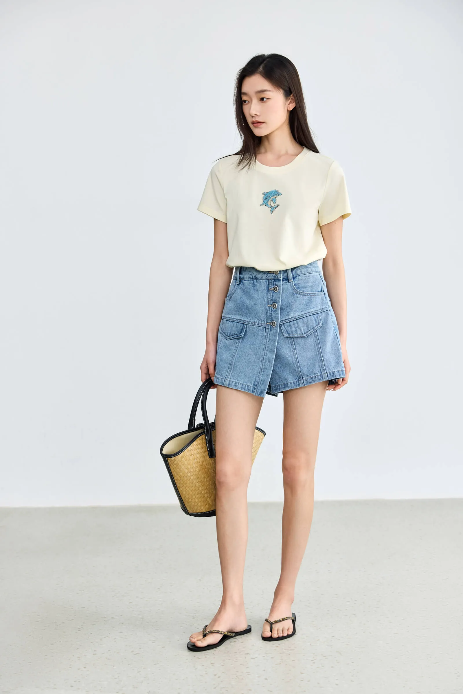 LILY Fashion Skirt Pants Denim Shorts