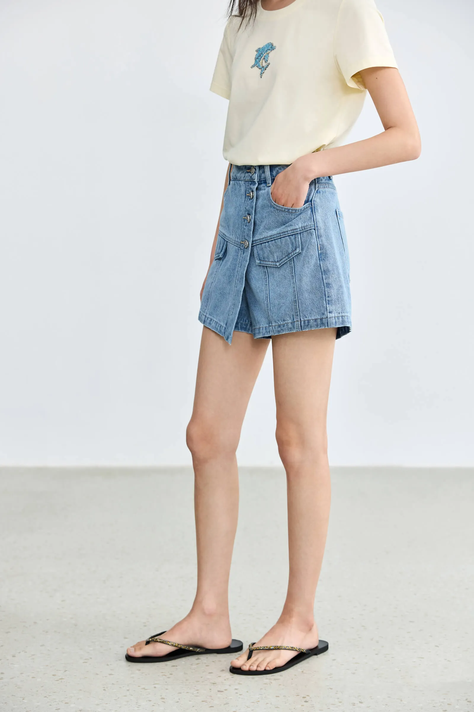 LILY Fashion Skirt Pants Denim Shorts