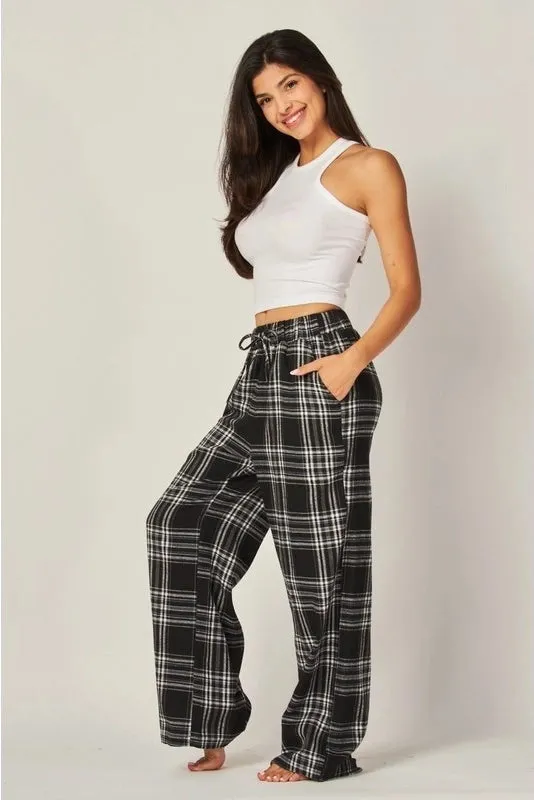 Love Poem Plaid Pajama Pants