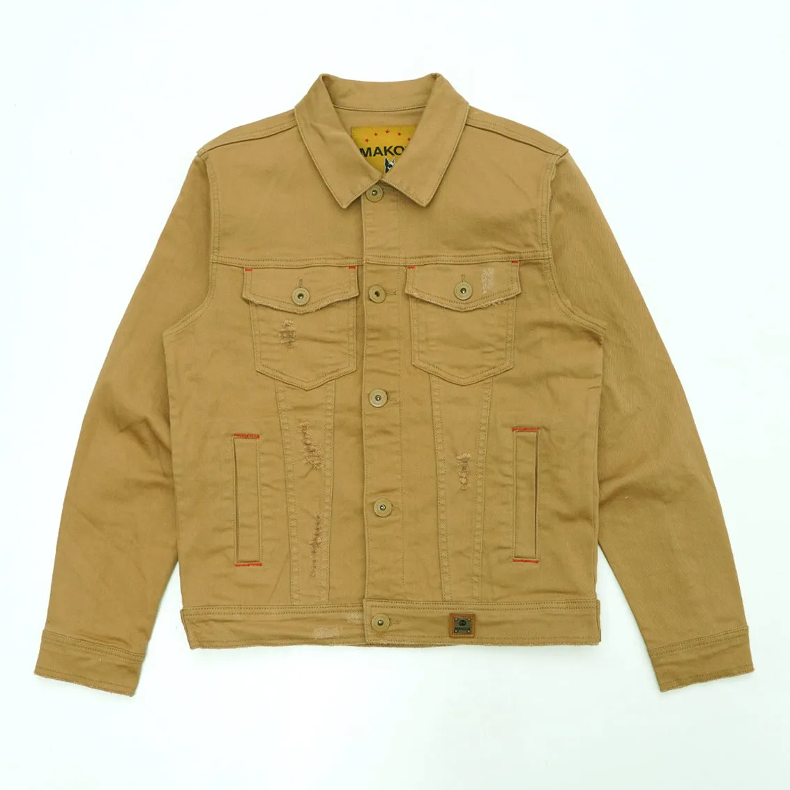 M1026 - Makobi Core Denim Jacket - Khaki