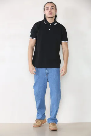 Man Slim Tipped Pique Polo Shirt