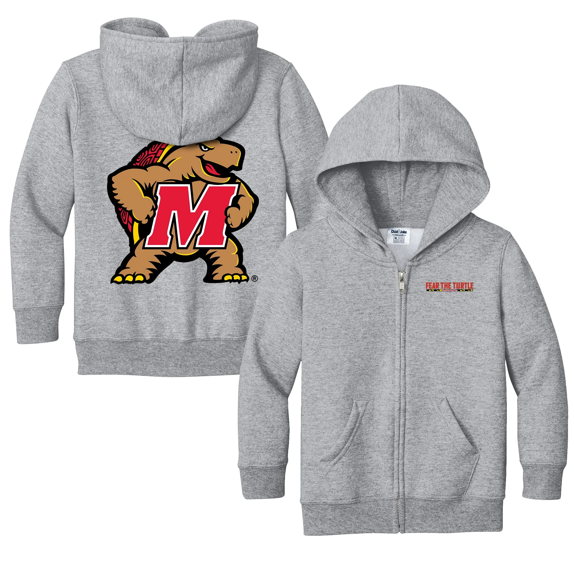 Maryland Terrapins Fear The Turtle Logo Toddler Full-Zip Sweatshirt