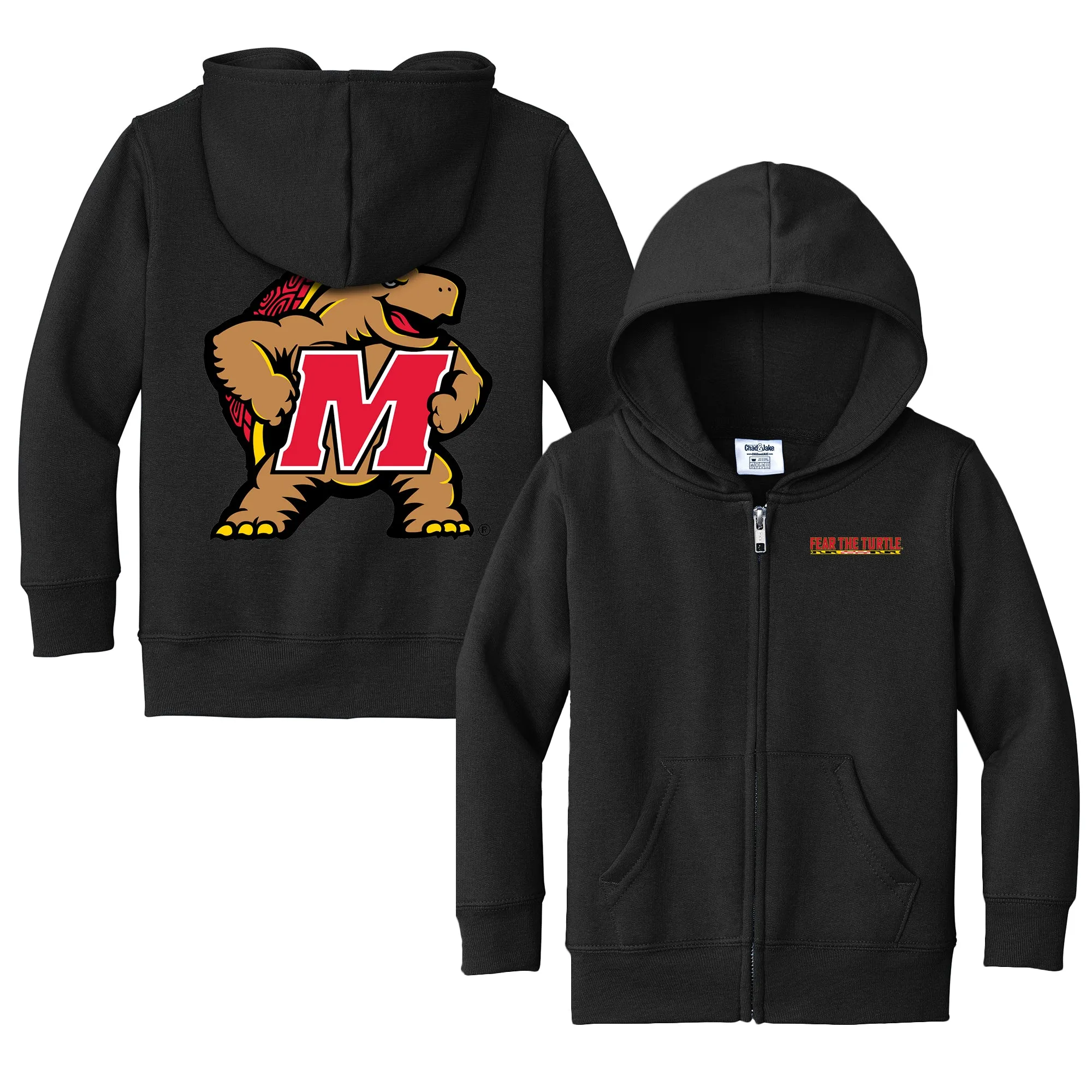 Maryland Terrapins Fear The Turtle Logo Toddler Full-Zip Sweatshirt