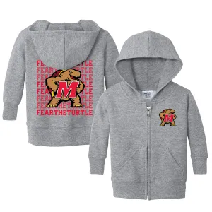 Maryland Terrapins Fear The Turtle Retro Infant Full-Zip Sweatshirt