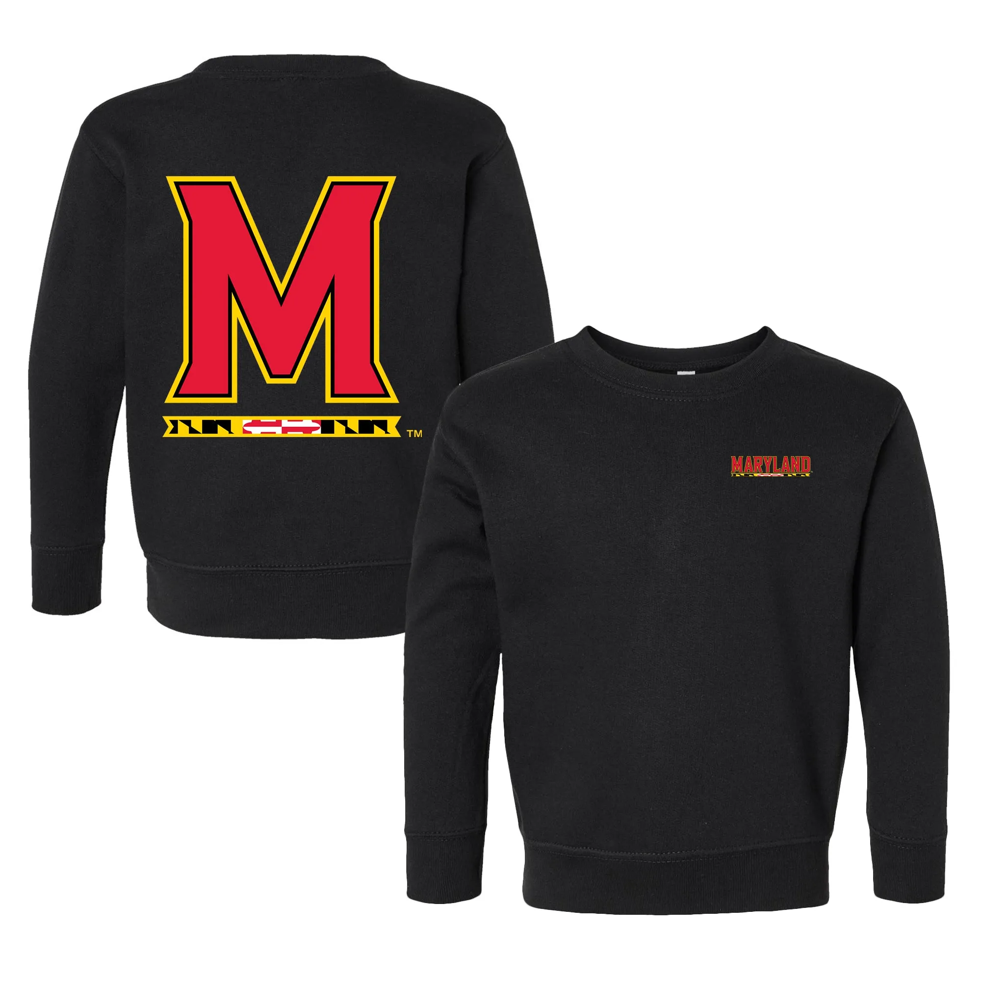 Maryland Terrapins Logo Toddler Crewneck Sweatshirt