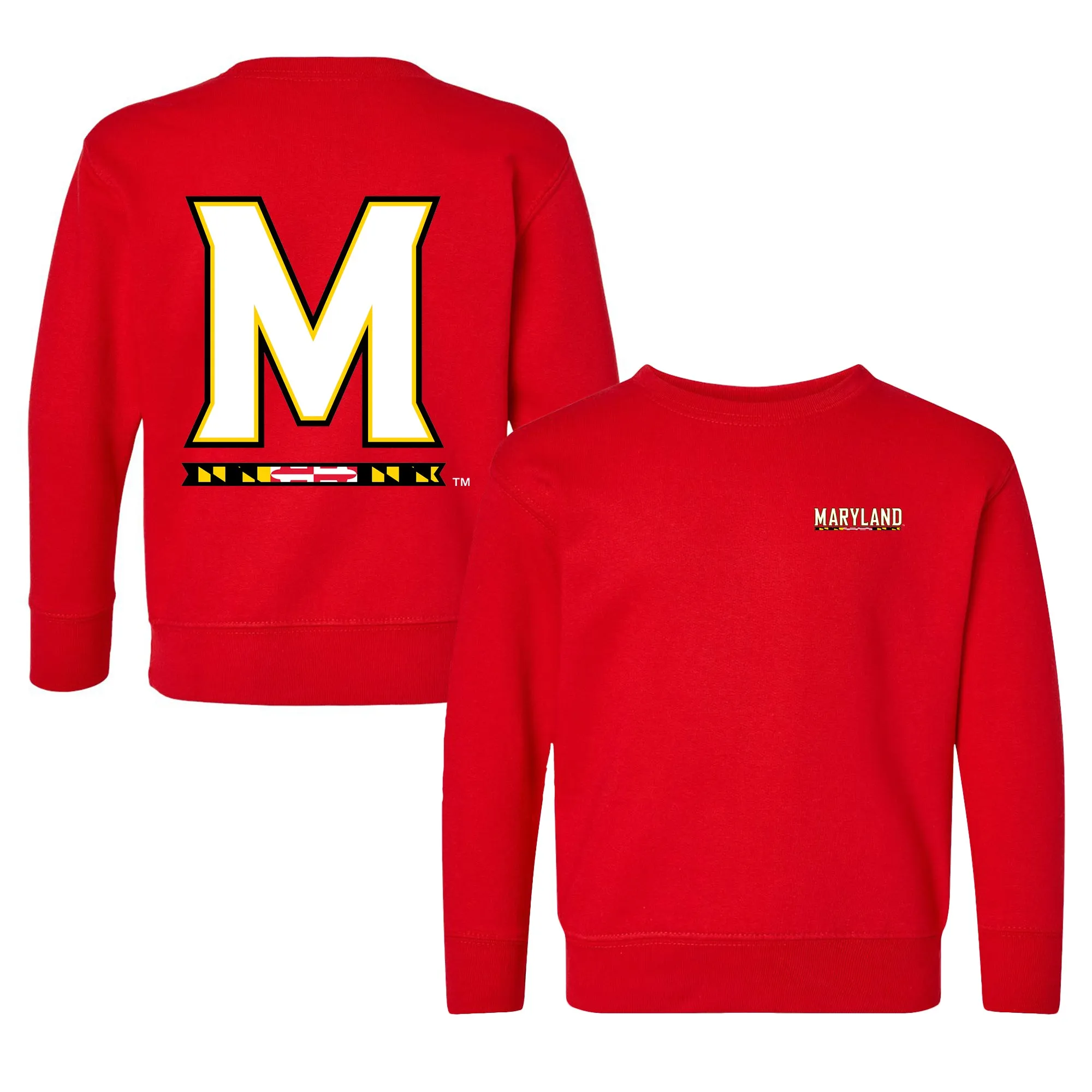 Maryland Terrapins Logo Toddler Crewneck Sweatshirt