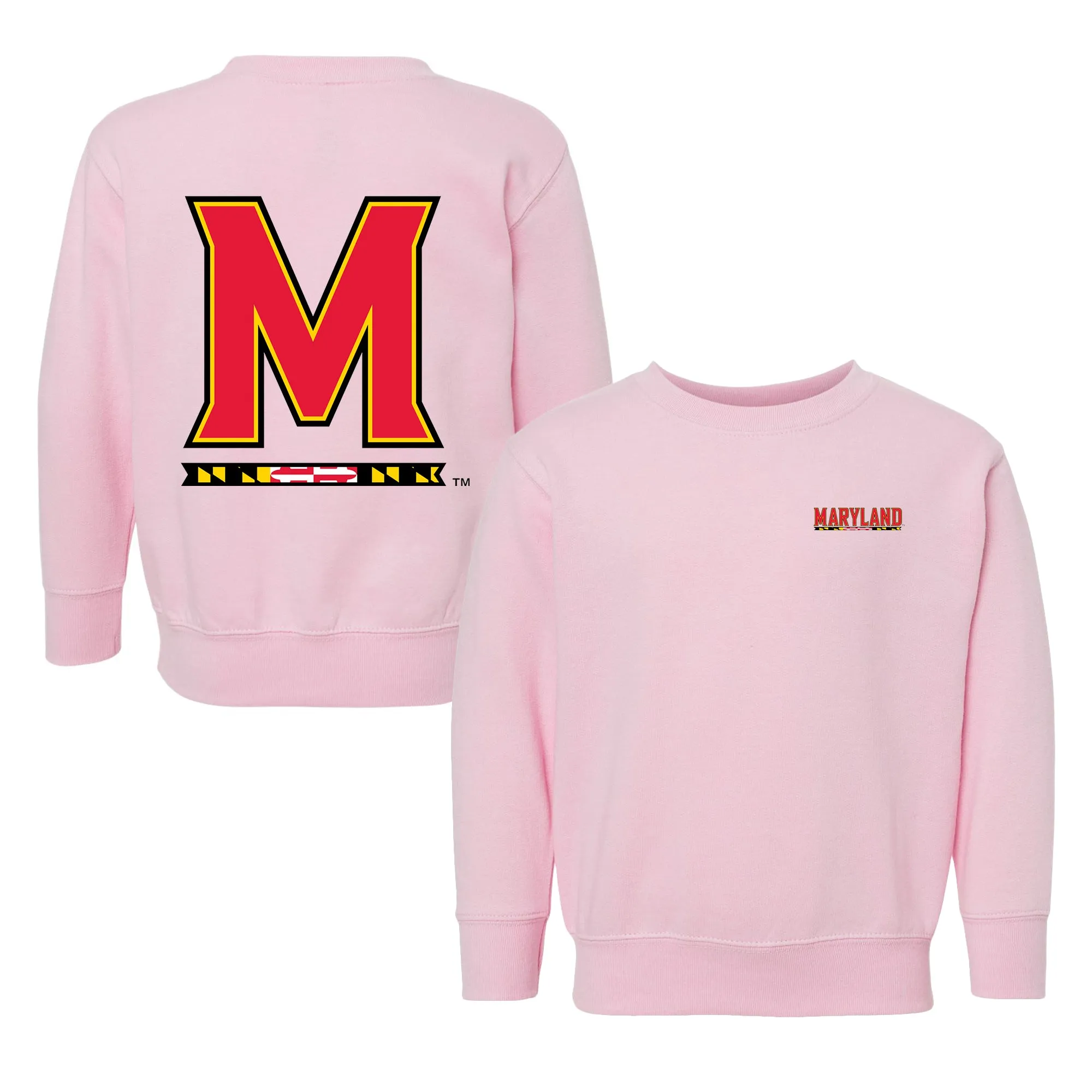 Maryland Terrapins Logo Toddler Crewneck Sweatshirt