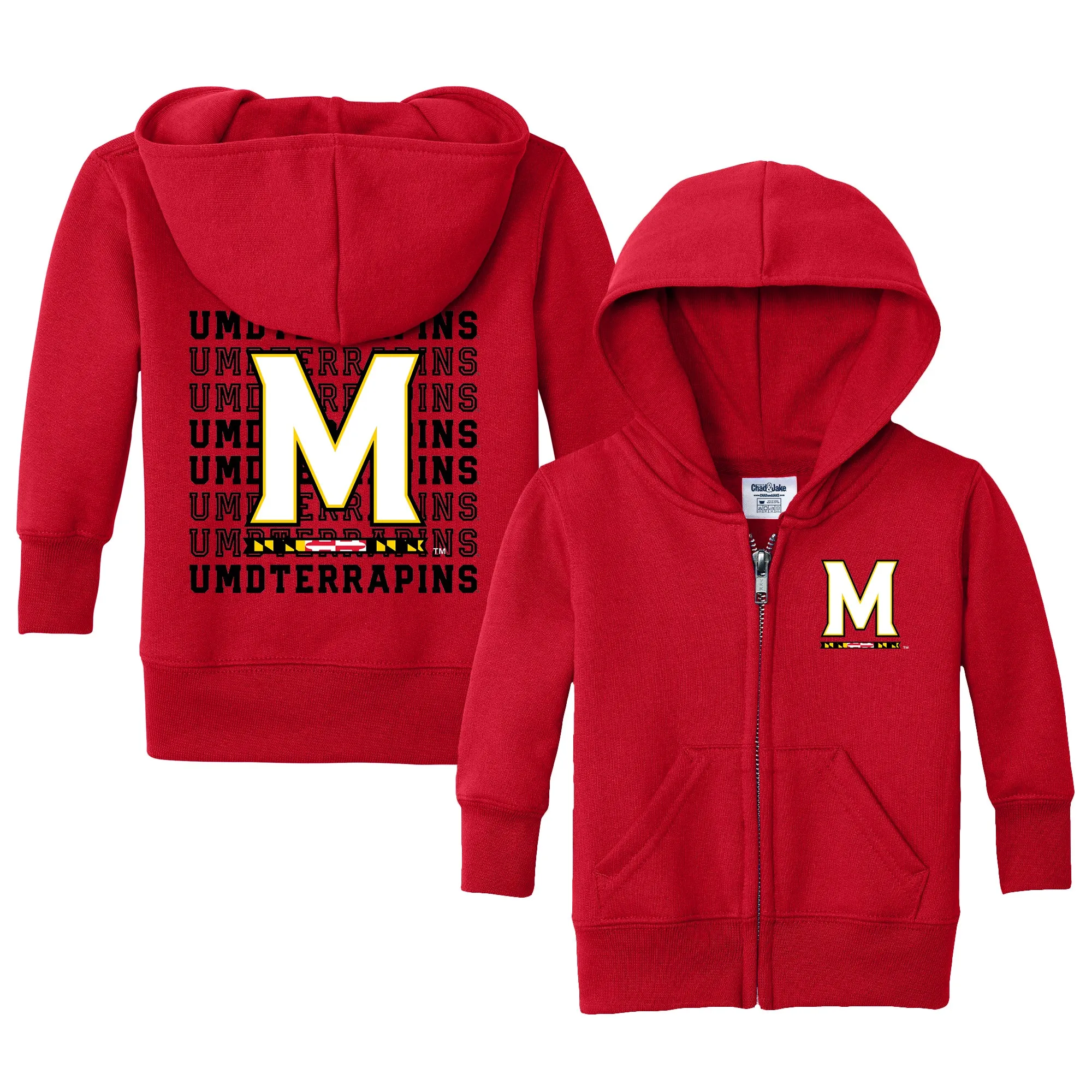 Maryland Terrapins Retro Infant Full-Zip Sweatshirt