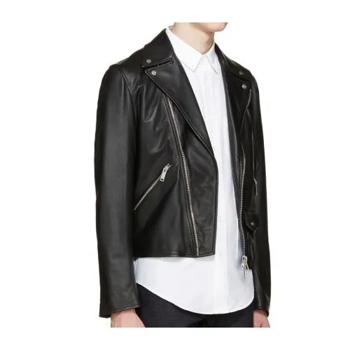 Men Biker Leather Jackets: Adam