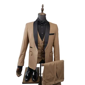 Mens Beige Tuxedo 3PC