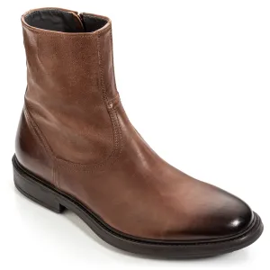 Muller Mid Brown Calf Zip Boot