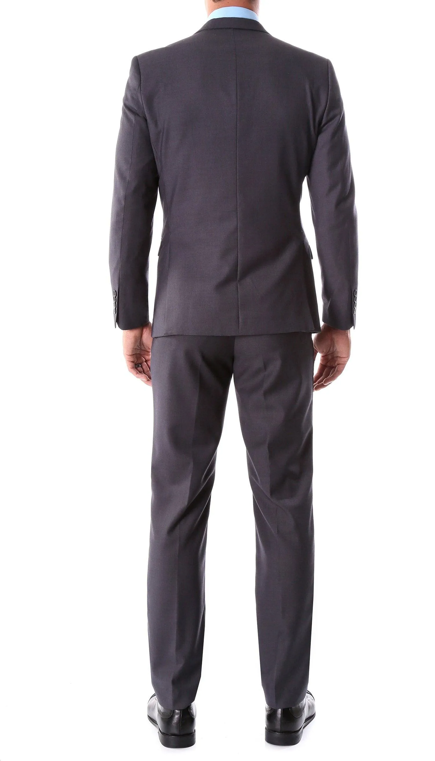 Oslo Charcoal Notch Lapel 2 Piece Slim Fit Suit