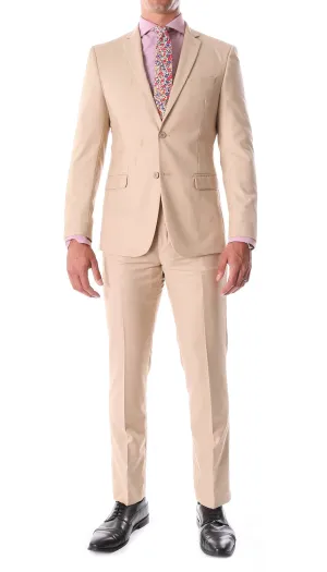 Oslo Tan Notch Lapel 2 Piece Suit Slim Fit