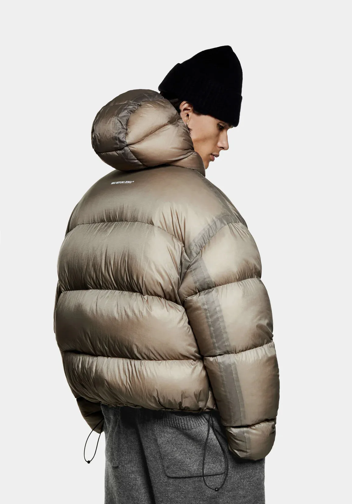 Oversized Fit Translucent Bubble Jacket