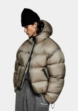 Oversized Fit Translucent Bubble Jacket