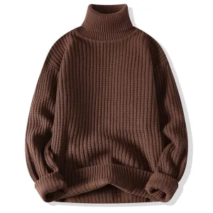 Pologize™ Solid Color Warm Turtleneck Sweater