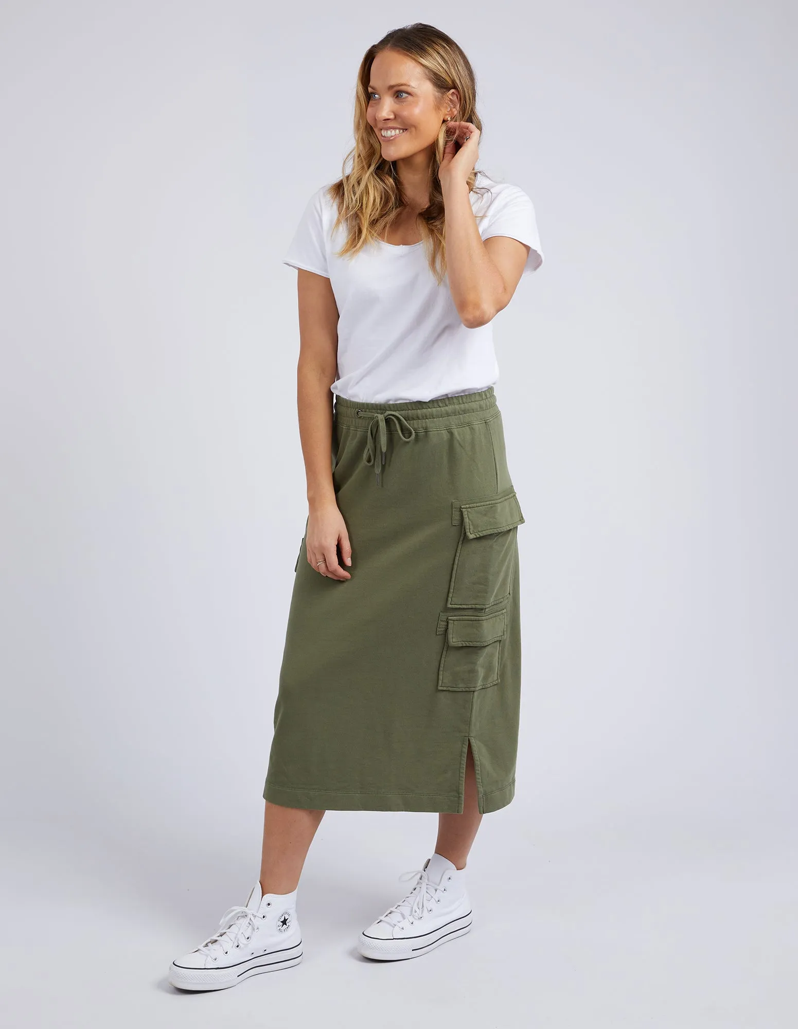 Sarah Cargo Skirt Khaki