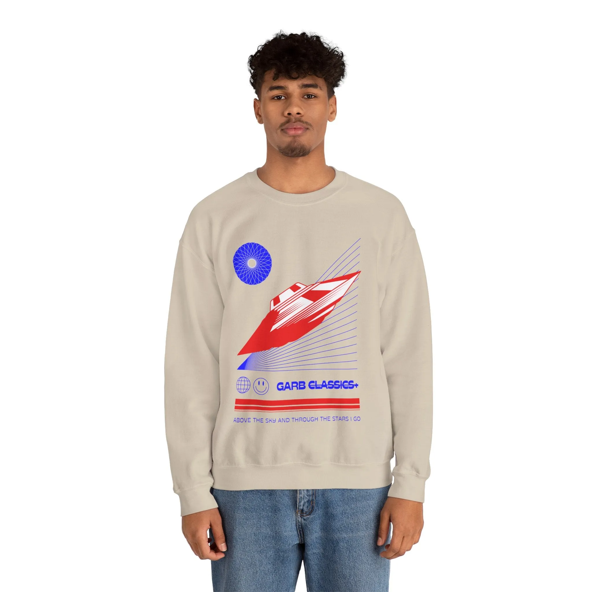 Spaceship Graphic Crewneck