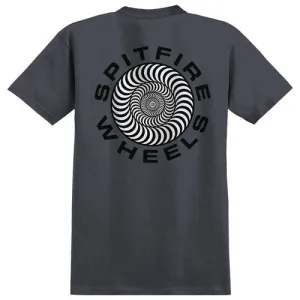 Spitfire Classic '87 Swirl Fill Tee Charcoal w/ BW Print