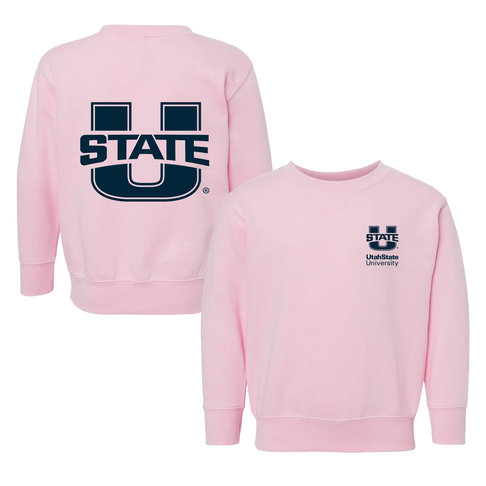 Utah State Aggies Logo Toddler Crewneck Sweatshirt